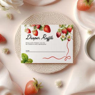 Luierscheur Kaarten   Aardbei Baby shower