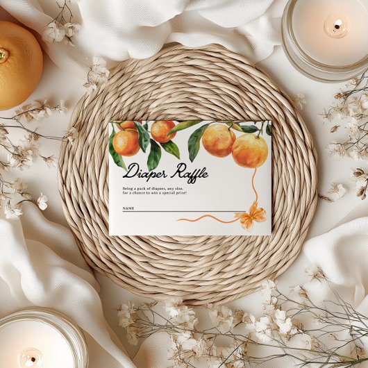 Luierscheur Kaarten | Oranje Baby shower