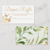 Luierspelkaartjes voor Baby Shower Informatiekaartje (Voorkant / Achterkant)