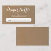 Luierspoel Invoegen voor Baby shower Informatiekaartje (Voorkant / Achterkant)