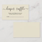 Luierspoel Invoegen voor Baby shower Informatiekaartje (Voorkant / Achterkant)