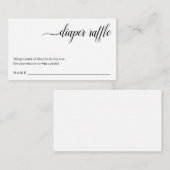 Luierspoel Invoegen voor Baby shower Informatiekaartje (Voorkant / Achterkant)