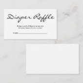 Luierspoel Invoegen voor Baby shower Informatiekaartje (Voorkant / Achterkant)