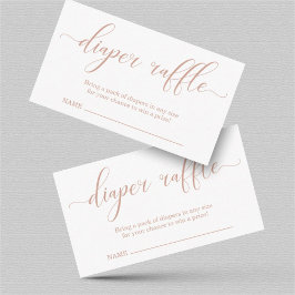 Luierspoel Invoegen voor Baby shower Informatiekaartje