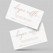 Luierspoel Invoegen voor Baby shower Informatiekaartje