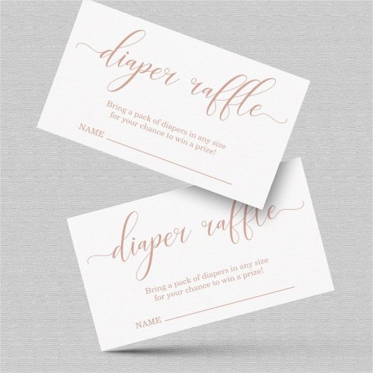 Luierspoel Invoegen voor Baby shower Informatiekaartje