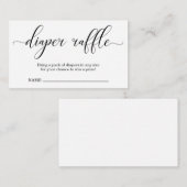 Luierspoel Invoegen voor Baby shower Informatiekaartje (Voorkant / Achterkant)