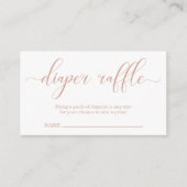 Luierspoel Invoegen voor Baby shower Informatiekaartje (Voorkant)