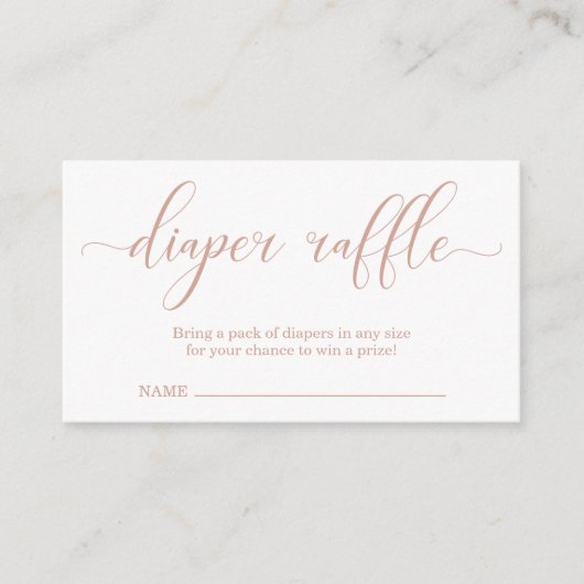 Luierspoel Invoegen voor Baby shower Informatiekaartje (Voorkant)