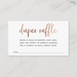 Luierspoelkaartje voor Baby shower Informatiekaartje