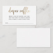 Luierspoelkaartje voor Baby shower Informatiekaartje (Voorkant / Achterkant)