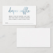 Luierspoelkaartje voor Baby shower Informatiekaartje (Voorkant / Achterkant)