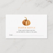 Luierspoelkaartje voor Baby shower Informatiekaartje (Voorkant)