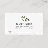 Luierspoelkaartje voor Baby shower Informatiekaartje (Voorkant)