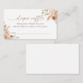 Luierspoelkaartje voor Baby shower Informatiekaartje (Voorkant / Achterkant)