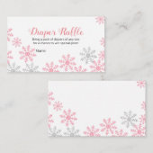 Luierspoelroze zilverwintersneeuwvlokken  informatiekaartje (Voorkant / Achterkant)