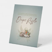 Luierspoelspel voor duivelse bosdieren reclamebord met voetstuk (Voorkant)