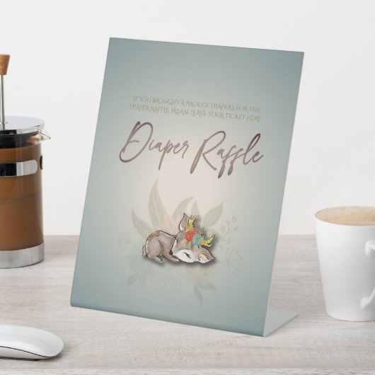 Luierspoelspel voor duivelse bosdieren reclamebord met voetstuk (Insitu)