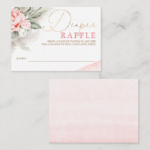Luierspoeltje Zacht roze Baby shower Ticket