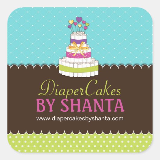 Luiertaart Stickers (Voorkant)