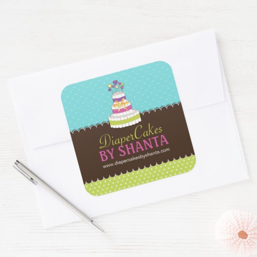 Luiertaart Stickers (Envelop)