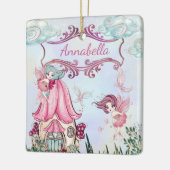 Luiertuinbouw met aangepaste naam keramisch ornament (Links)