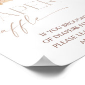 Luierverlofteken boho herfst herfstbloemen poster (Hoek)