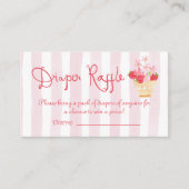 Luierverloting Aardbei Berry Sweet Whimsical Informatiekaartje (Voorkant)