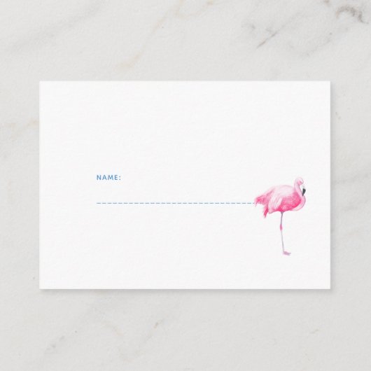 Luierverloting Tropisch baby shower inzetkaart Informatiekaartje (Achterkant)