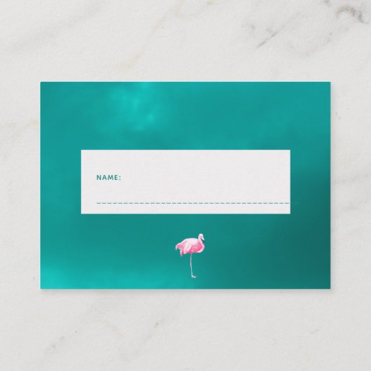 Luierverloting Tropisch baby shower inzetkaart Informatiekaartje (Achterkant)