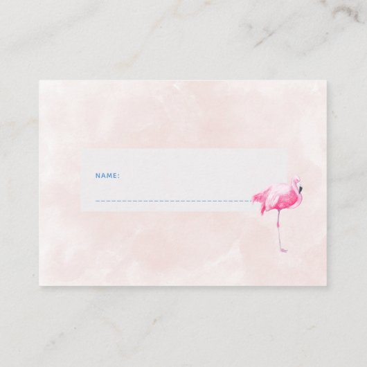 Luierverloting Tropisch baby shower inzetkaart Informatiekaartje (Achterkant)