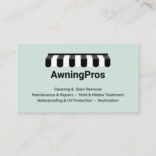 Luifel Cleaner Visitekaartje (Voorkant)