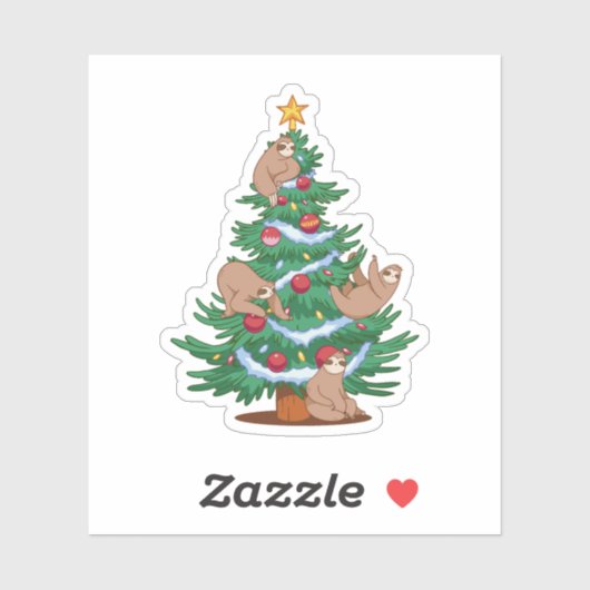 LUIFELS KERSTBOOM STICKER (Vel)