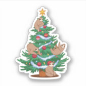 LUIFELS KERSTBOOM STICKER (Voorkant)