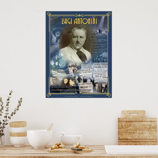 Luigi Antonini Poster (Keuken)