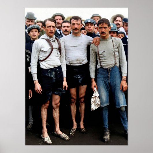 Luigi Ganna Cesare Brambilla Pierre Dane Giro d'It Poster (Voorkant)