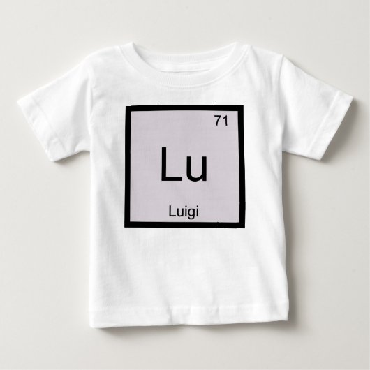 Luigi Name Chemistry Element Periodic Table (Voorkant)