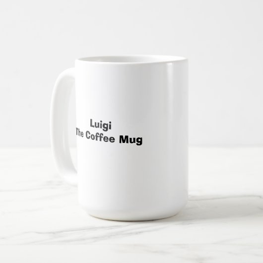 Luigi's Booper Coffee Mok (Voorkant links)