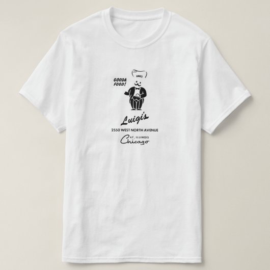 Luigi's restaurant, Chicago, IL T-shirt (Design voorkant)