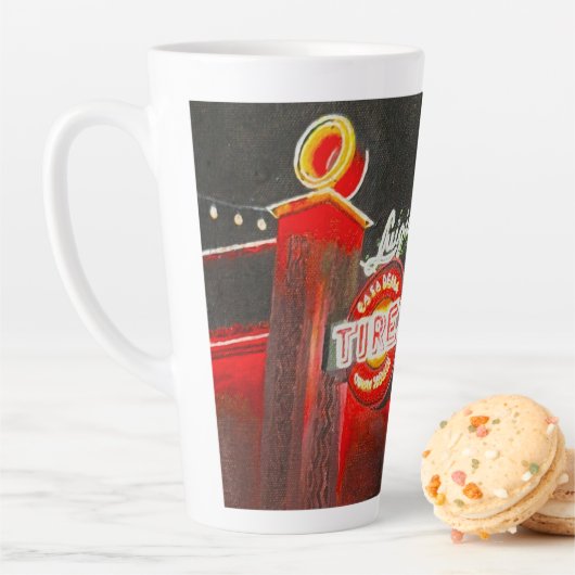 Luigi's Tires Latte Mok (In situ)