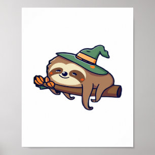 luiheid luiaard kawaii Klassiek T-shirt Poster