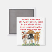 Luiheid offerte magneet (Voorkant / Achterkant)