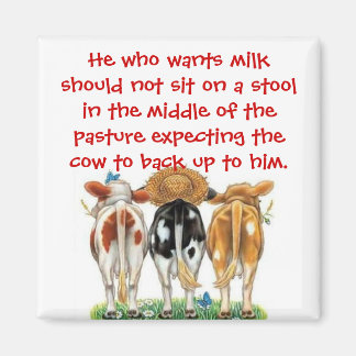 Luiheid offerte magneet