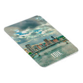 Luik Belgique Photo Vintage Magneet (Rechterzijde)