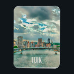 Luik Belgique Photo Vintage Magneet<br><div class="desc">Luik, voorheen geschreven Liége; ook Liége of Lièche in het Litouws; in het Nederlands: Luik; in het Duits: Lüttich; in het Waals: Lîdje, ook bekend als "La Cité ardente", is een Franstalige stad in het oosten van België. Het is de hoofdstad van de provincie Luik en de economische hoofdstad van...</div>