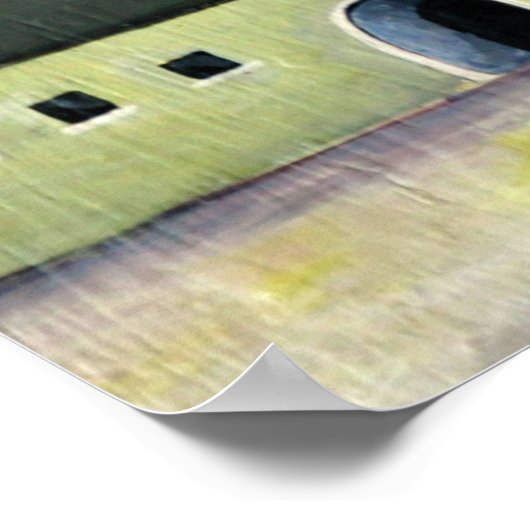 Luik, een Surreal Mystical Stone Castle Poster (Hoek)