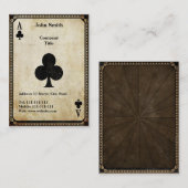 luik van clubs visitekaartje (Voorkant / Achterkant)