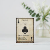 luik van clubs visitekaartje (Staand voorkant)