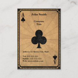  luik van clubs visitekaartje