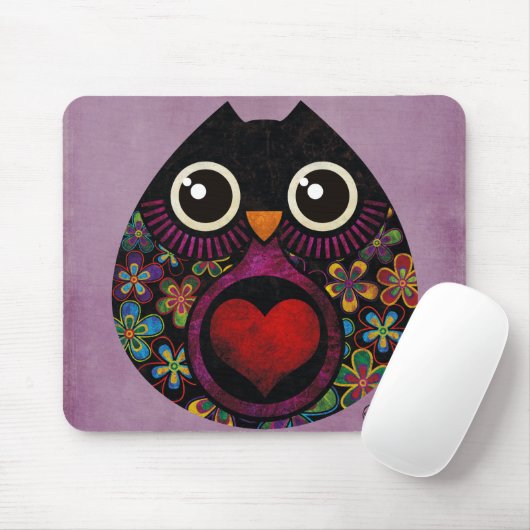 luik van de uil muismat (Met muis)